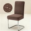 1PC Stretch Dining Chair Covers High Back Waterproof Textured Jacquard Fabric Parsons Chair Slipcover Thick Chair Protector