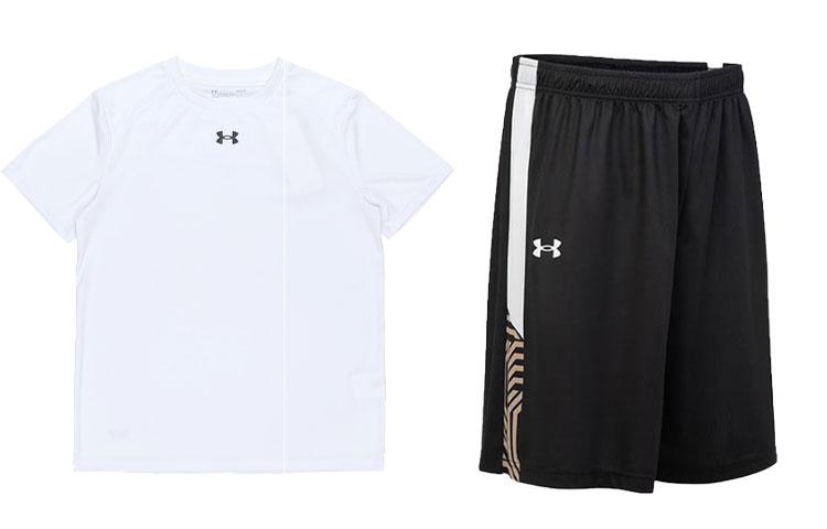 Under Armour Casual Sportswear Men s Crew Neck Moderate 21500513-100+23500201-100 L