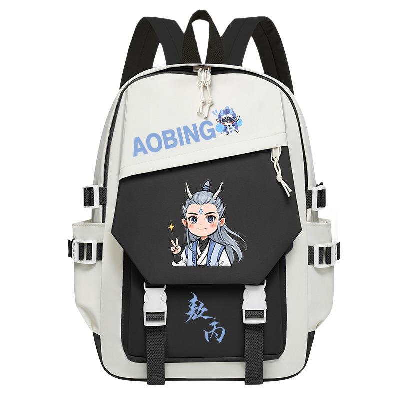 2025 High-value and large-capacity Aobing surrounding Nezha 2 printing leisure students to reduce the burden of schoolbags and backpacks