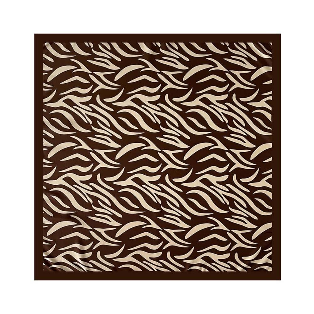 Patterned Shawl 90 CM Square Scarf Lightweight Printed Silk Scarf Stripes Square Headscarf  Women