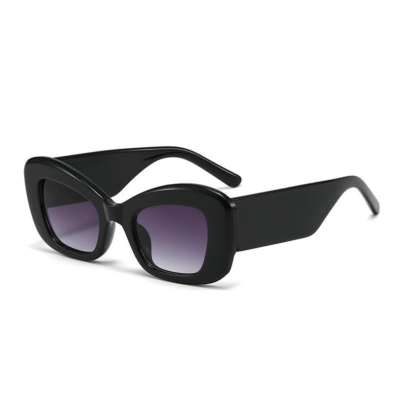 Retro Trend Wide Legs Cat Eye Sunglasses Men'S Daily Street Photography Sun Protection Uv Protection Sunglasses Women