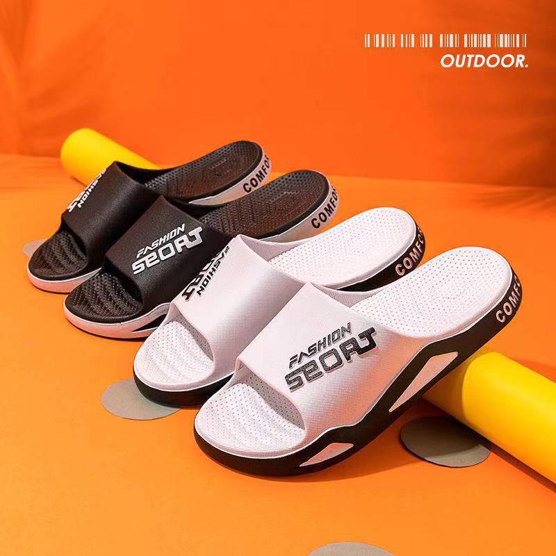 Unisexowe kapcie w stylu koreańskim do użytku wewnątrz i na zewnątrz, modne sandały do domu i łazienki