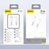 Kabel Przewód Z Silikonowym Oplotem Usb-C - Iphone Lightning L25Sx 30W 2M - Biały