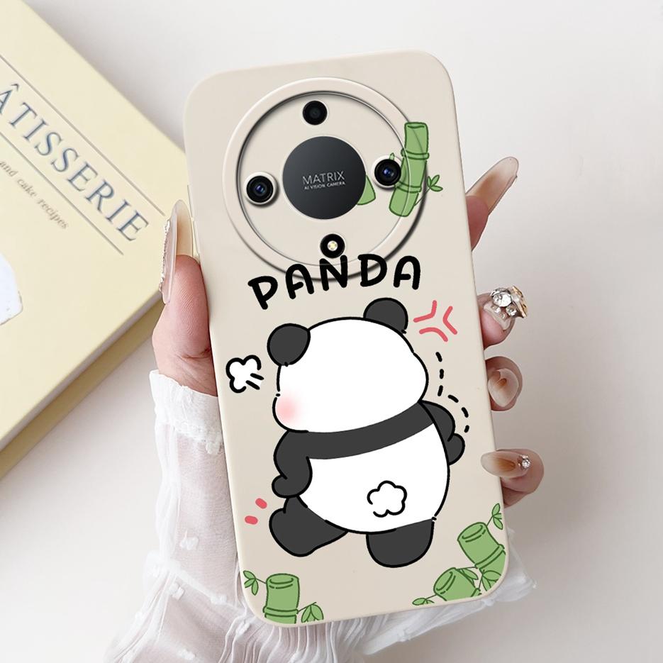 For Honor X9b Case Magic6 Lite ALI-NX3 Cute Panda Cartoon Cover Shockproof Phone Case For Honor Magic 6 Lite HonorX9b Soft Shell