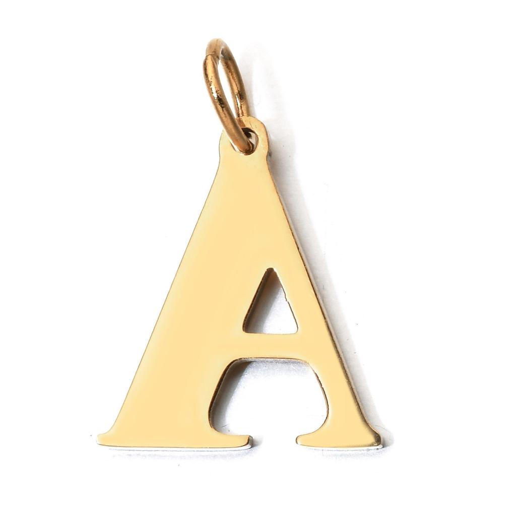 Handmade Stainless Steel English Letter Pendant - Non-Fading Charm