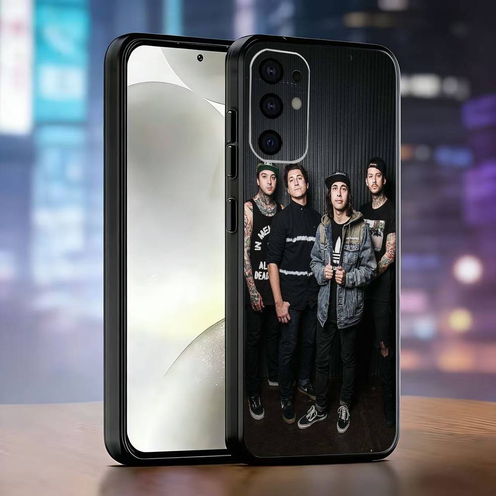 P-Pierce The Veil Band Phone Case For Samsung S25,S24,S21,S22,S23,S30,Ultra,S20,Plus,Fe,Lite,Note,10,Black Cover