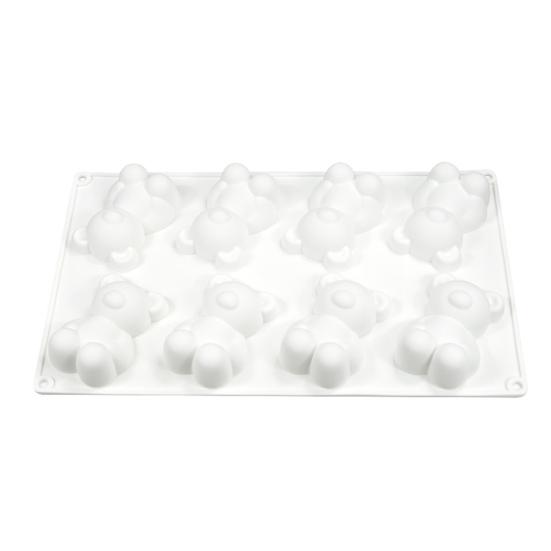 Bear Shaped Silicone Mousse Mold Reusable Baking Mold for Cakes Desserts Heat Resistant Non-Stick & Easy Clean Baking Mold for Home Bakers & Sweet