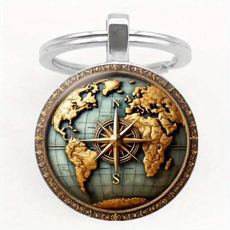 

Брелок-подвеска Badge Time Gemstone Cross Border Accessories Metal Keychain One Size