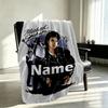 Coperta Personalizzata con Nome Michael Jackson, Arredamento Casa, Camera da Letto, Divano, Campeggio, Divano, Regali per Compleanno Natale