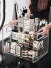 Cosmetic Storage Box,Acrylic Desktop Organizer,Multi-layered Display Stand for Makeup,Skincare Products,and Perfumes