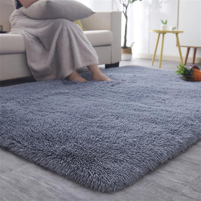 Carpet Fluffy Bedroom Carpet Teen Door Mat Nordic Style Soft Large Size Kid Floor Cushions Living Room Carpets Home Decoration