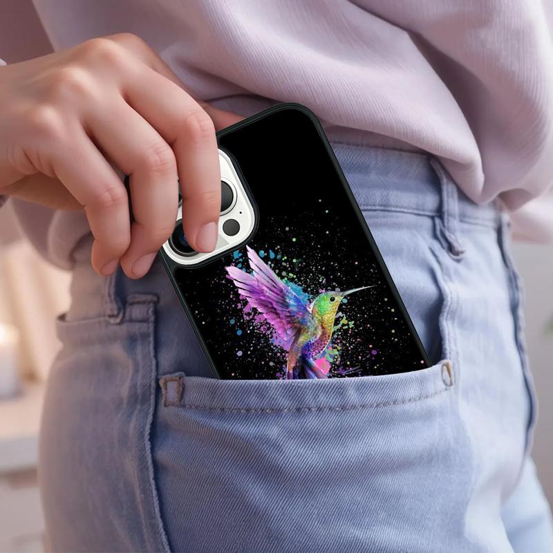 Hummingbird Phone Case For iPhone 17 Air 15 16e 14 13 Pro Max Coque 12 11 Pro Max PLUS cover