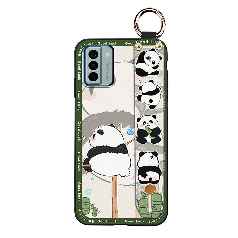 Back Cover Silicone Phone Case For Nokia G22 Dirt-resistant Ring Soft case Cute Panda Waterproof Kickstand Durable