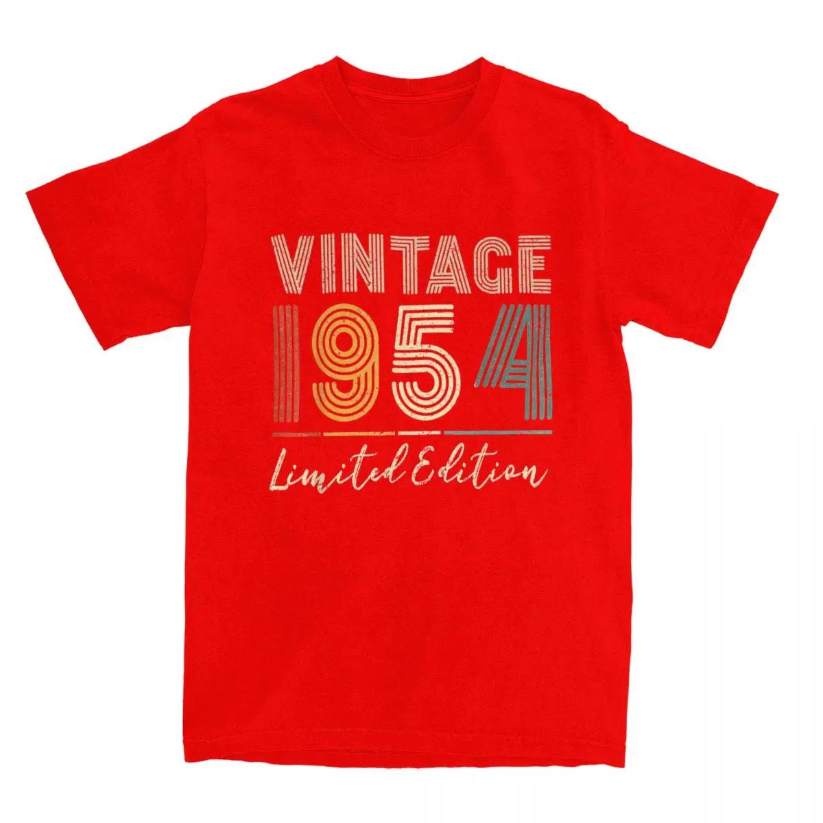 Unisexs TShirt 70 Years Old Gifts Vintage 1954 Casual Cotton Tees Short Sleeve 70th Birthday T Shirt Round Collar Clothing S
