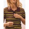 Za2025 Spring New Women clothes All-Match Striped Knitted Polo Shirt Collar Short sleeve Top 9598032 104