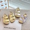 New Summer Children's Sandals Korean Style Soft Sole Beach Shoes for Kids Girls Open-Toe Casual Shoes