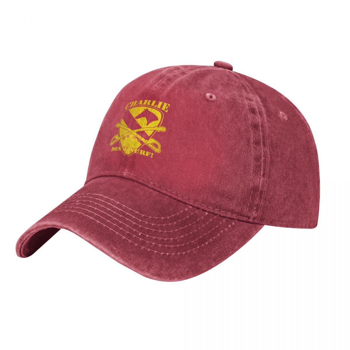 Charlie Dont Surf Summer denim Hat Durable for All Seasons Hats Women Unisexs Baseball Cap One Size