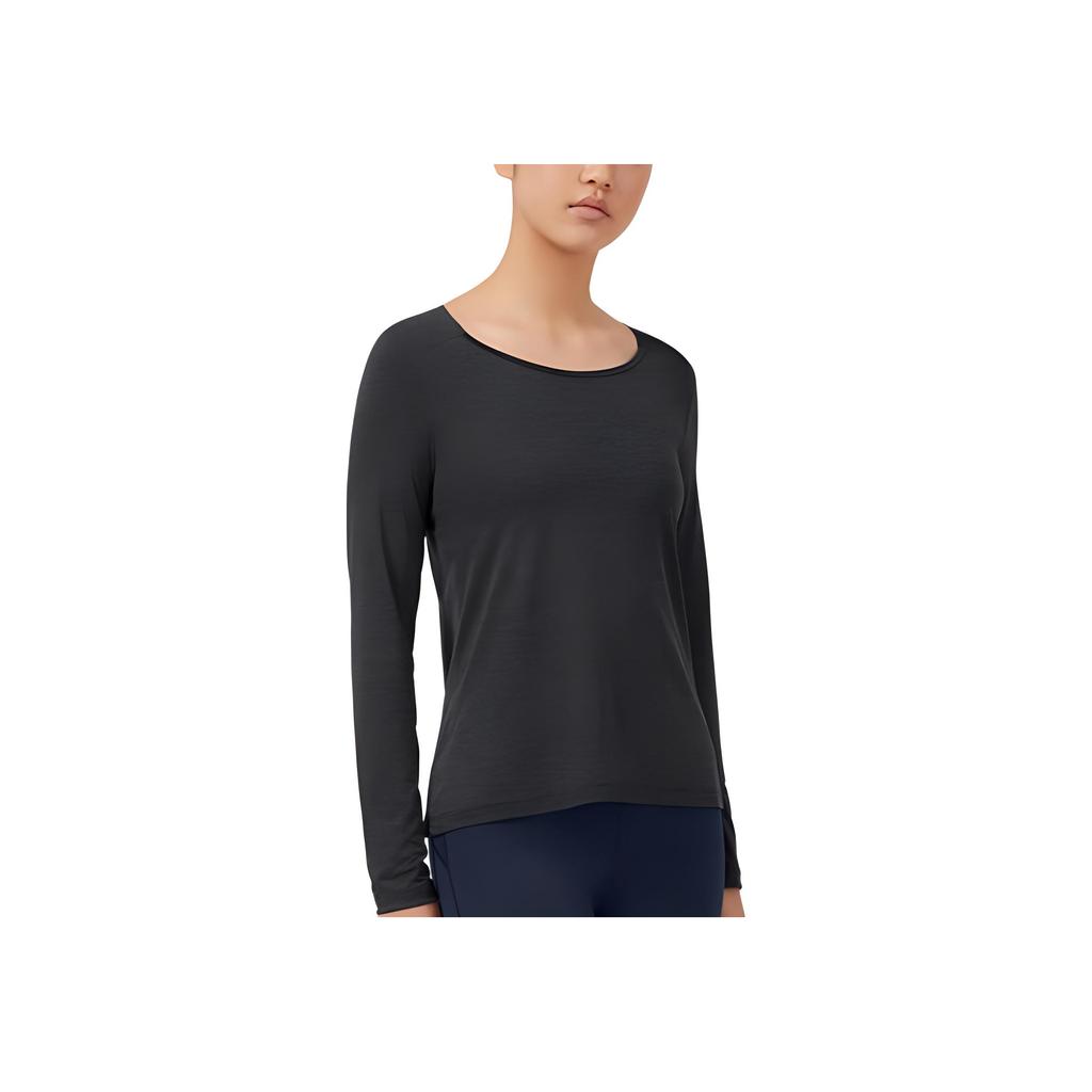 On Performance Lg Sleeve T-Shirt Women Tops Black 213.00241