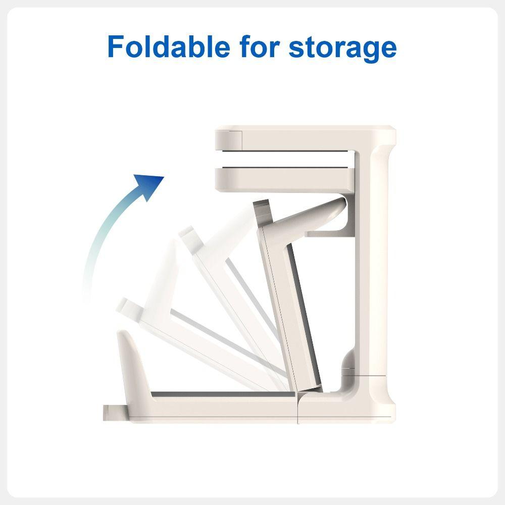 Premium 4-in-1 Design Desk Organizer Detachable Space Saving Headphone Hanger Clip-on Foldable Storage Rack Partition Storage