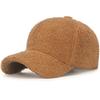 HT4927 Baseballkappe Berberfleece Herbst Winter Mützen für Männer Frauen Einfarbig Einfach Verstellbar Snapback Kappe Männlich Weiblich Baseballmütze