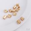 14K Gold-Filled Color-Preserving Pendant Spacer Beads: Small Waist Tube for DIY Bracelets, Necklaces, Clavicle Chains