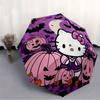 1pc Halloween Hello Kitty Automatic Opening/closing Umbrella, Compact Travel Umbrella - - Festive Accessory, Sturdy Ribs Yy250807089