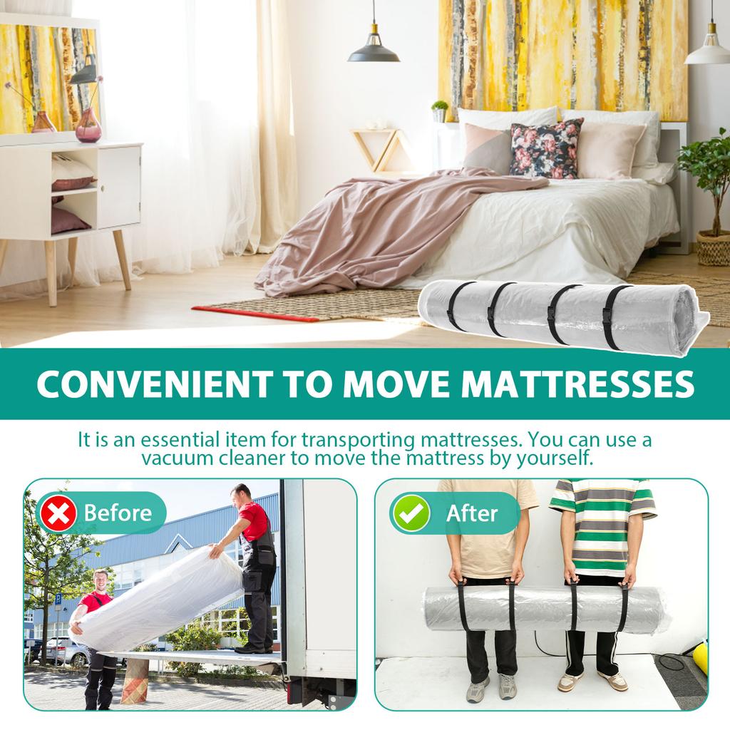 Vacuum Storage Bag for Mattress Vacuum Leakproof Seal Mattress Bag Seal Bag for Memory Foam Latex Easy Moving Shipping & Storage