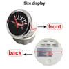 New 52mm  Waterproof  Voltmeter Universal Volt Gauge Meter 8-16V 16-32V with Red Backlight For Boat Automobile Yacht