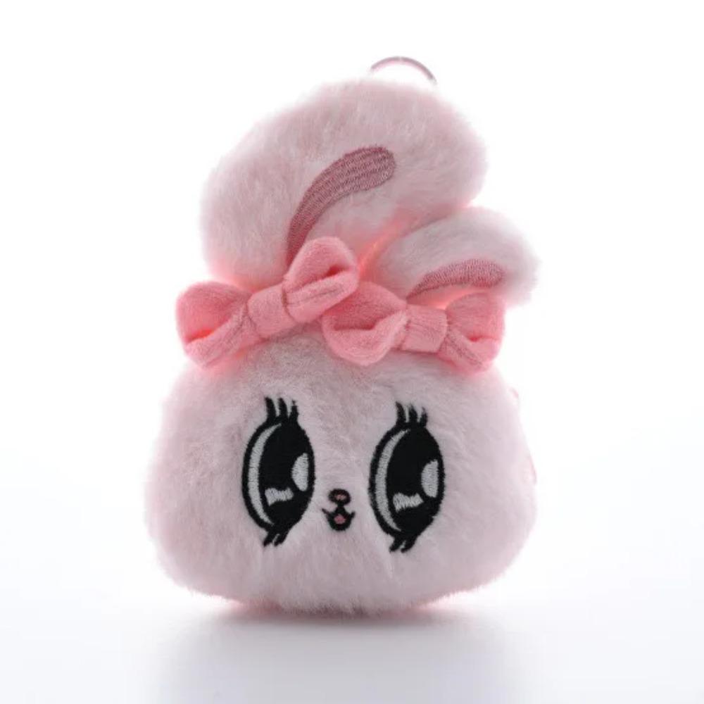 13cm Kawaii Big Eyes Rabbit Plush Toy Sweetheart Bowknot Keychain Lovely Backpack Purse Bag Handbag Stuffed Pendant Gift