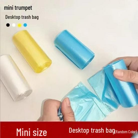 Eco-Friendly Thickened Flat Mouth Trash Bags - Point-Break, Colored, Disposable for Household Use