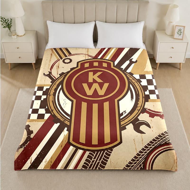 Coperta in Flanella con Stampa Kenworth Morbida Leggera Coperta Plaid in Peluche per Letto Divano Uso Domestico