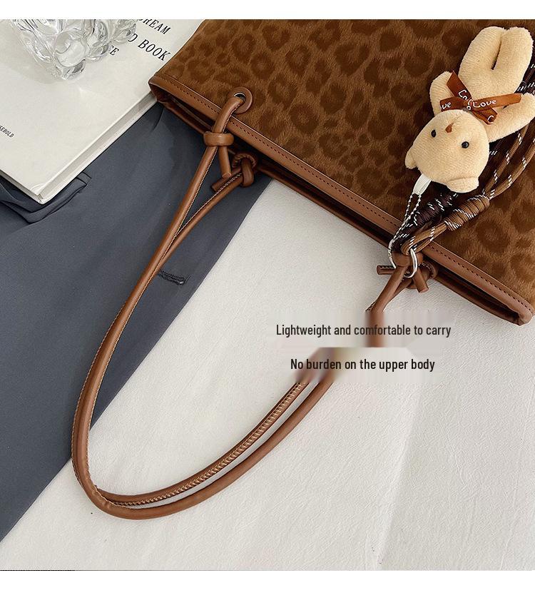 High-End Retro Umhängetasche mit Leopardenmuster 2025 - Trendiges Modeaccessoire für Frauen