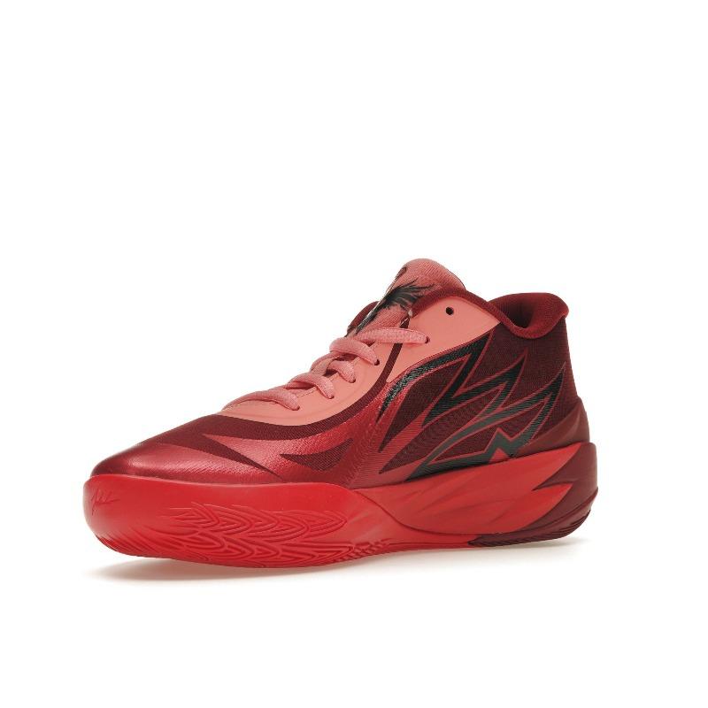 Puma Zapatillas de Baloncesto para Hombre MB.02 Caña Baja Rojas 377766-04