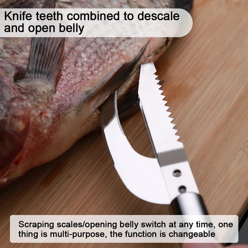 Fish Killing Tools Stainless Steel Fish Maw Knife Kitchen Home, Shrimp Line To Remove Dirt To Remove Fish Scales Scrape Fish