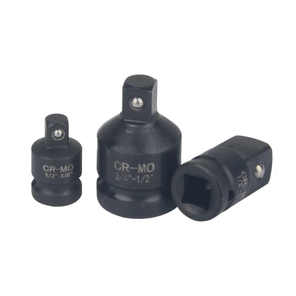 6pcs Impact Socket Adapter Set with Carrying Case for Driver Wrench Conversion Socket Reducer and Enhances Durability
