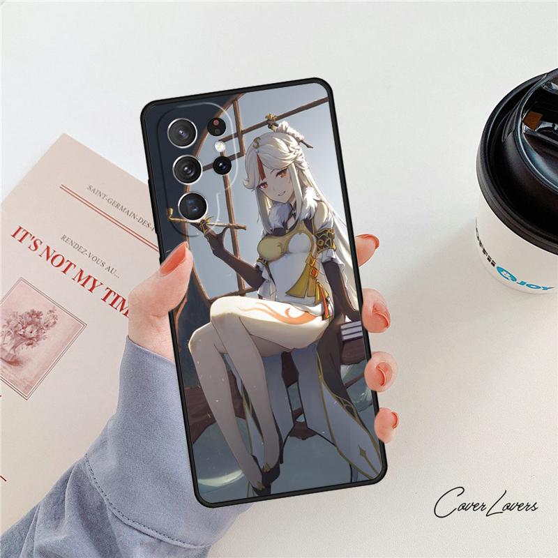 Genshin Impact NingGuang phone case For Samsung Galaxy S24 S25 S23 S22 Ultra Note 10 20 Plus S20 S21 FE Cover
