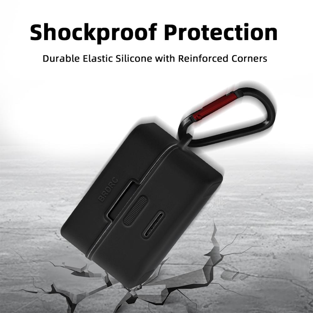 Para DJI Mic Mini Caixa de Carregamento Capa Protetora de Silicone à Prova de Poeira Protetor de Microfone Sem Fio Capa de Silicone Macio