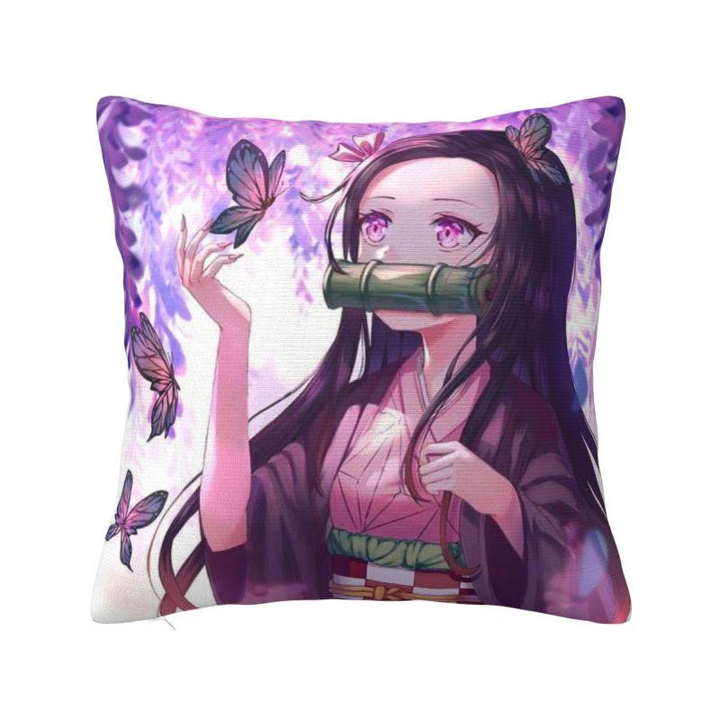

Giyuu Tomioka Demon Slayer Luxury Throw Pillow Cover Bedroom Decoration Kimetsu No Yaiba Cushion 30x30cm 12x12in