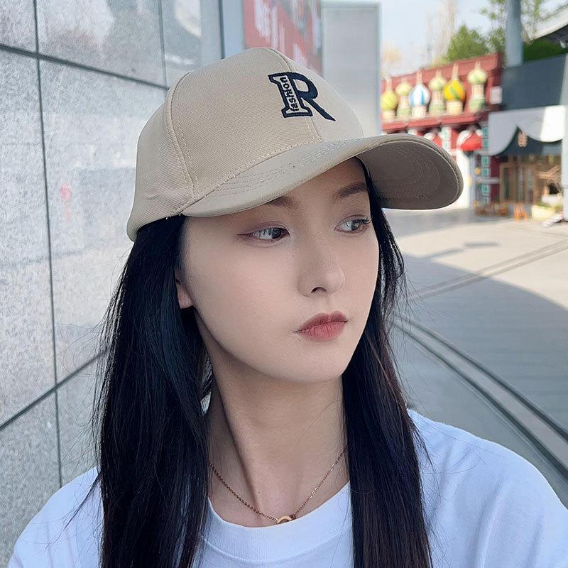 Kapelusz przeciwsłoneczny damski letni wersja koreańska modny wszechstronny z literami czapka baseballowa męska i damska outdoorowa z szerokim rondem odporna na UV czapka siatkowa