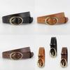 Ladies Leather Waist Belt With Alloy Buckle For Daily Casual And Outings