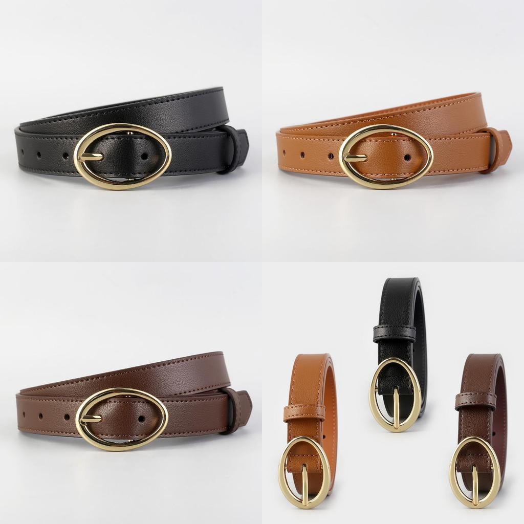 Ladies Leather Waist Belt With Alloy Buckle For Daily Casual And Outings