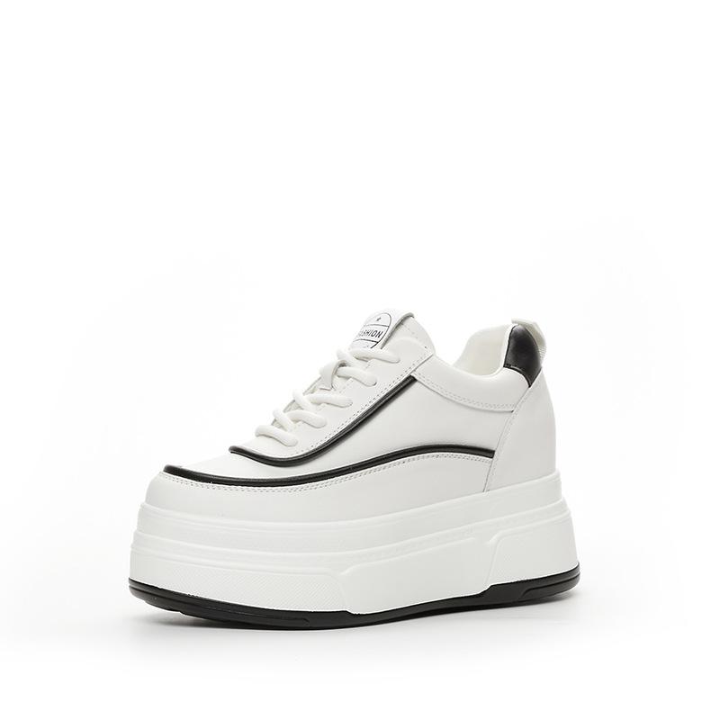 

Autumn and winter women s shoes new casual shoes small slope heel muffin thick sole inner height increase small white shoes single shoes velvet 39