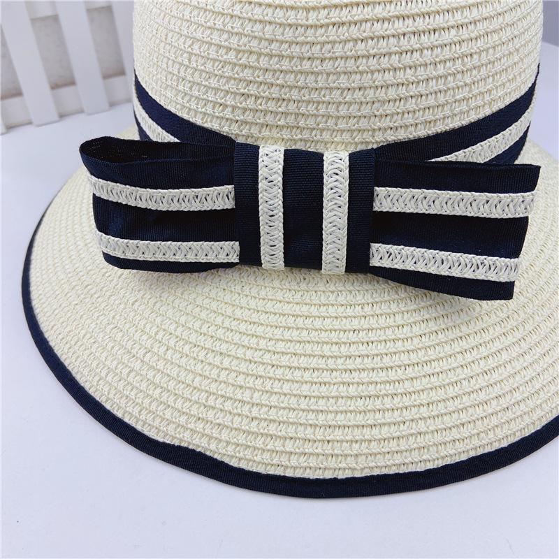 Hat Women's Spring and Summer Fashion Beach Sun Hat Fisherman Basin Hat Sunscreen Shade Foldable Casual Face Cover Straw Hat