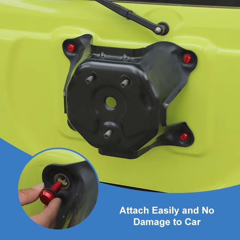 Car Spare Tire Bracket Hole Decorative Screws For Suzuki Jimny 2007 Up Interior Accessories