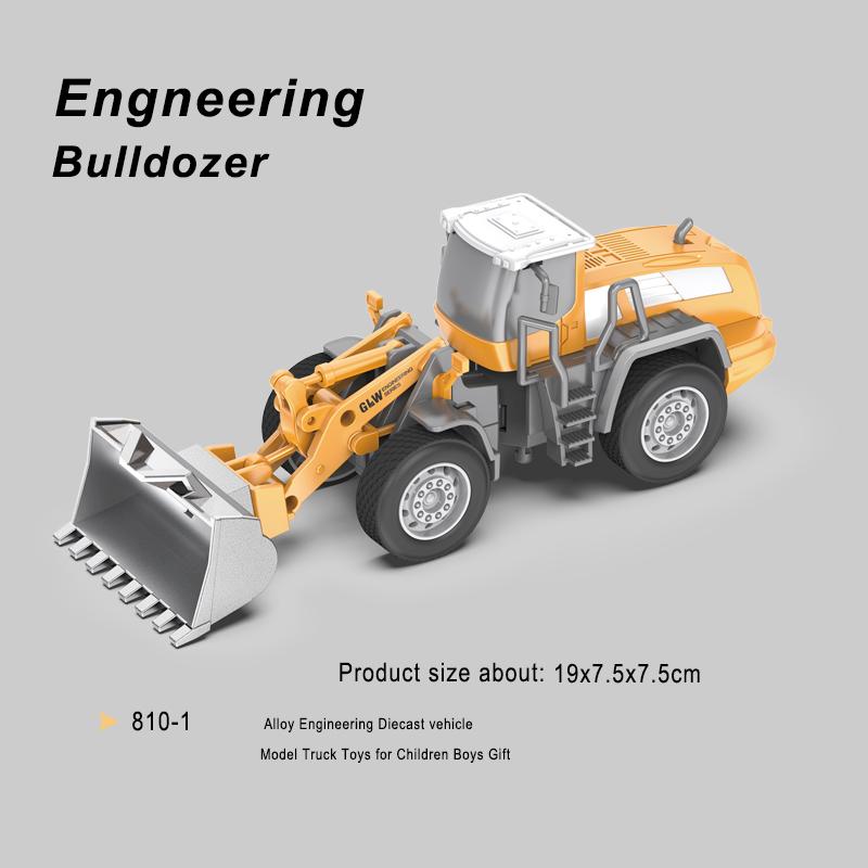 1:55 11 Styles Scale High Simulation Alloy Toys Diecast Loader Bulldozer Excavator Engineering Truck Construction Boys Gifts