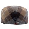 Czapka Forward Jesienno-zimowa męska beretowa ciepła czapka Artsman Brytyjska czapka w kratę