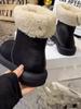Rejia 2025 Winter Milk Tea Color Women's Martin Boots - Flat Bottom, Two-Wear, Thickened Snow Boots
