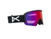 Anon Nesa S Snow Goggles + Bonus Lens + MFI Face Mask (Low Bridge Fit) (Frame: Black, Lens: Perceive Sunny Red, Spare Lens: Cloudy Burst)