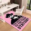 Western Adventure Romance Carpet, Chair Rug,Rug for Office Bedroom Living Rooms, Doormat Decor Fan Gift Christmas Gift