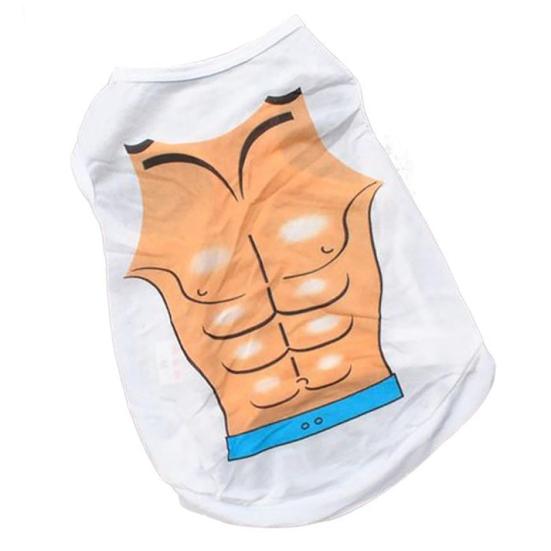 Pet elegante gilet petto muscolo bikini casual puggy vestiti